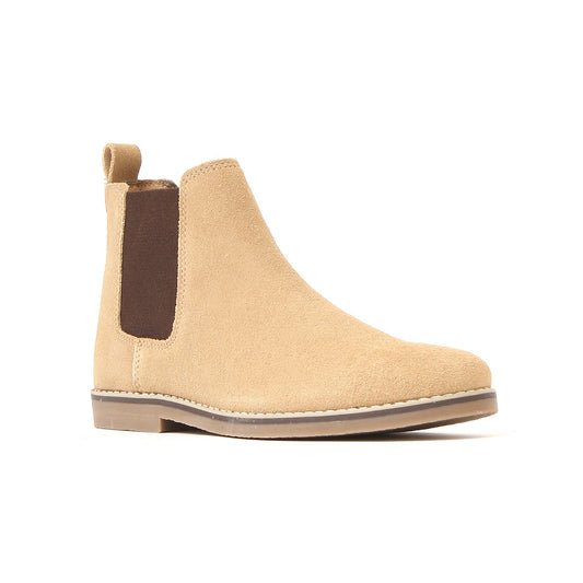 Heritage Branded Men Chelsea Boot Beige 7727