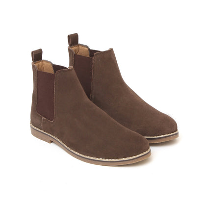 Heritage Branded Men Chelsea Boot7727  Brown Suede