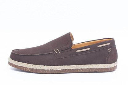 Branded Suede Moccasins 6799 Dk Brown