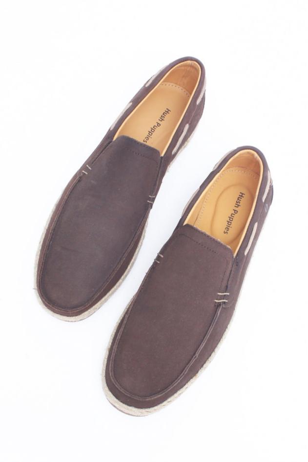 Branded Suede Moccasins 6799 Dk Brown