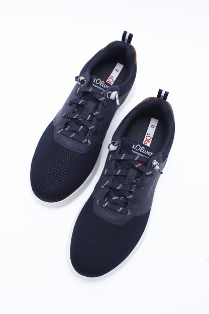 S.Oliver Sneakers leather upper EVA Sole Navy 7373