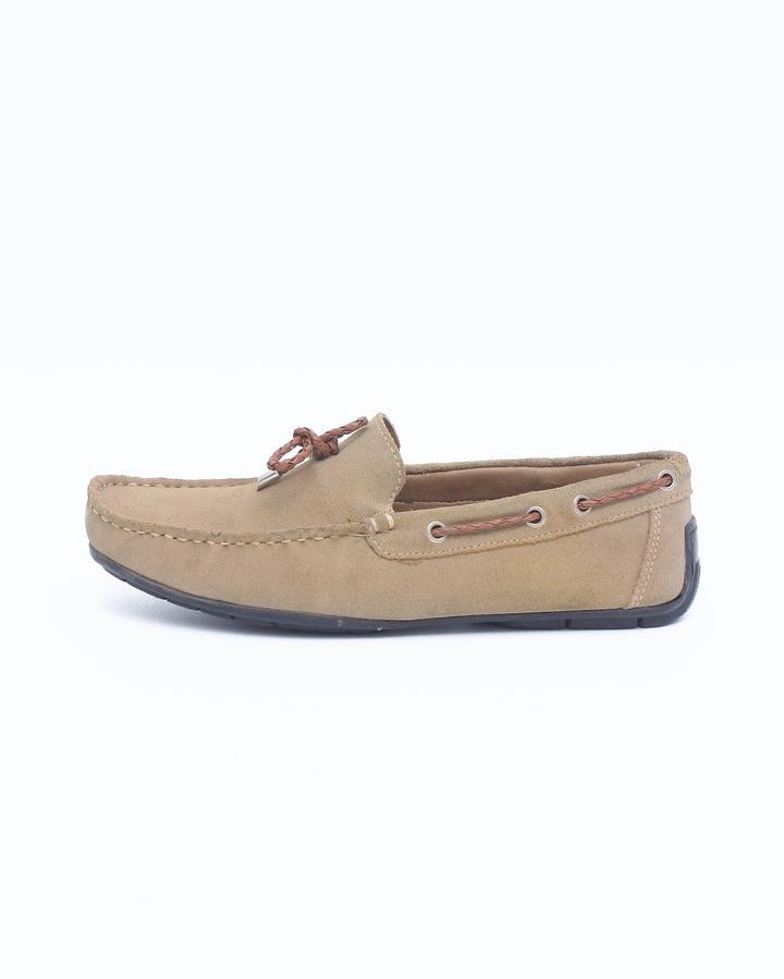 Branded Saude Leather Upper Mens Moccasin 7255 Camel