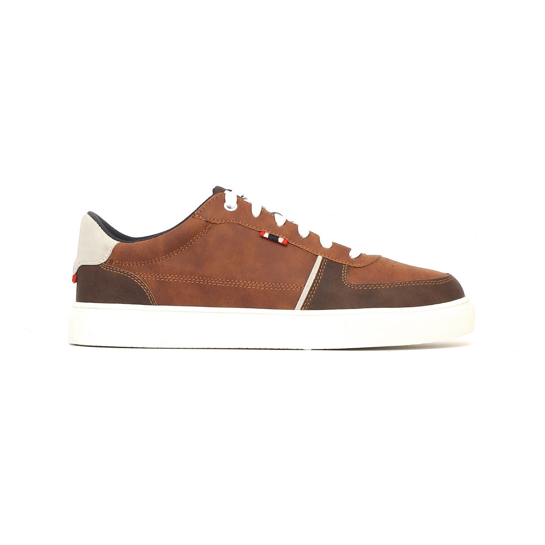 Sneakers leather upper Brown/White 7289