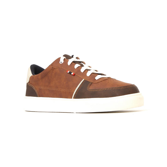 Sneakers leather upper Brown/White 7289