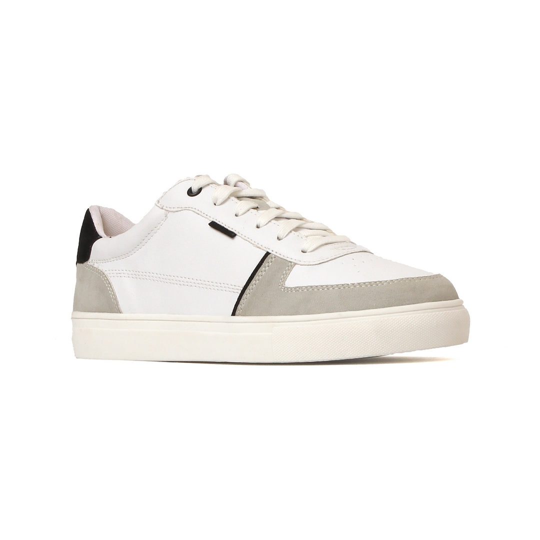 Sneakers leather upper White/Black 7289