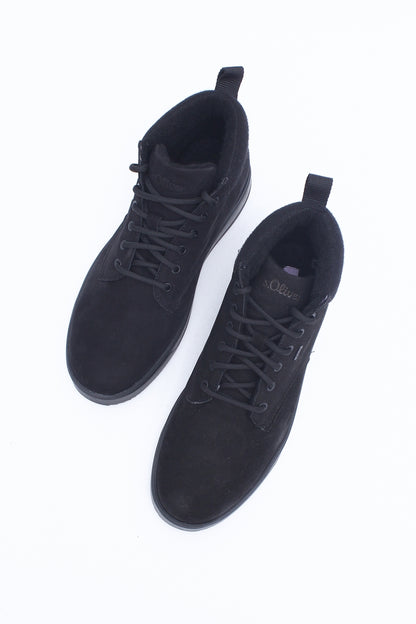 S.Oliver Sneakers leather upper 7712 Black