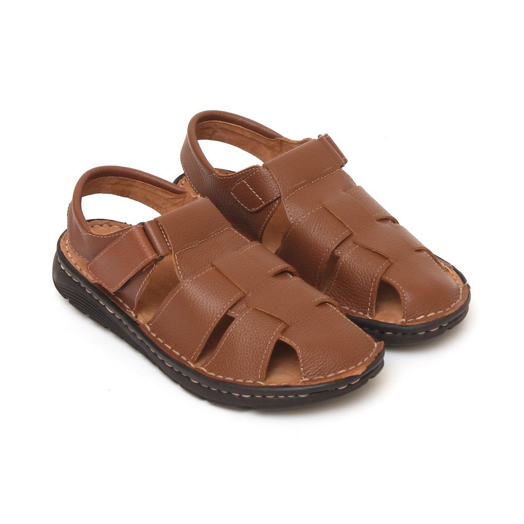 Men Sandal leather upper Tan 7853