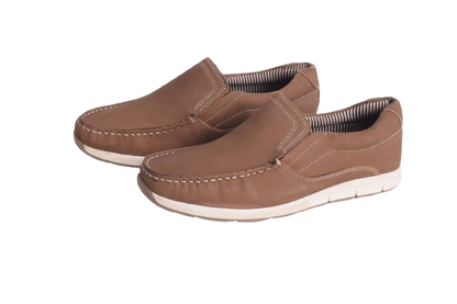 Branded Leather upper Moccasin 6211 Brown