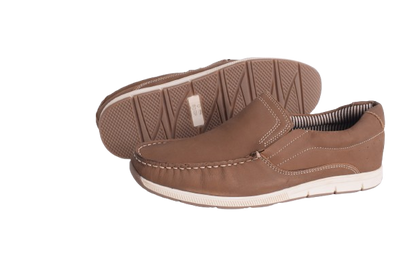 Branded Leather upper Moccasin 6211 Brown