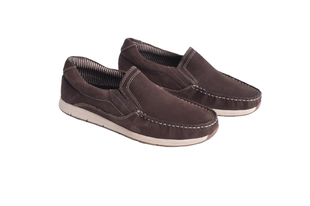 Branded Nubuck Leather upper Moccasin 6211 Dk Brown