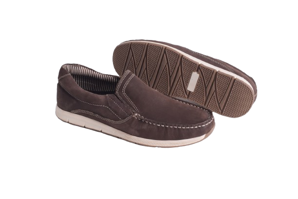 Branded Nubuck Leather upper Moccasin 6211 Dk Brown