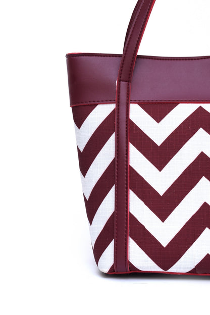 Wave Shoulder Bag Maroon