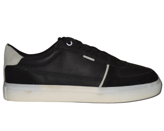 Sneakers leather upper Black/White 7289