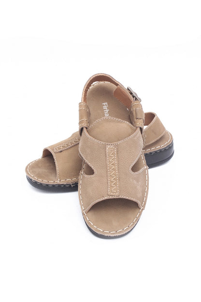 Kohati Men Sandal leather upper Camal color