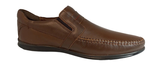 Formal leather Upper Moc Shoe Brazil Brown