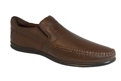 Formal leather Upper Moc Shoe Brazil Brown