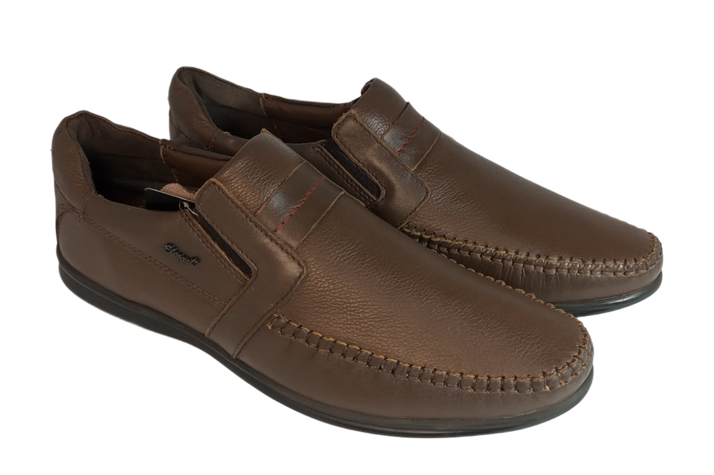 Formal leather Upper Moc Shoe Brazil Brown