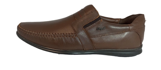 Formal leather Upper Moc Shoe Brazil Brown