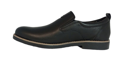 Formal leather Upper Moc Shoe New York Black