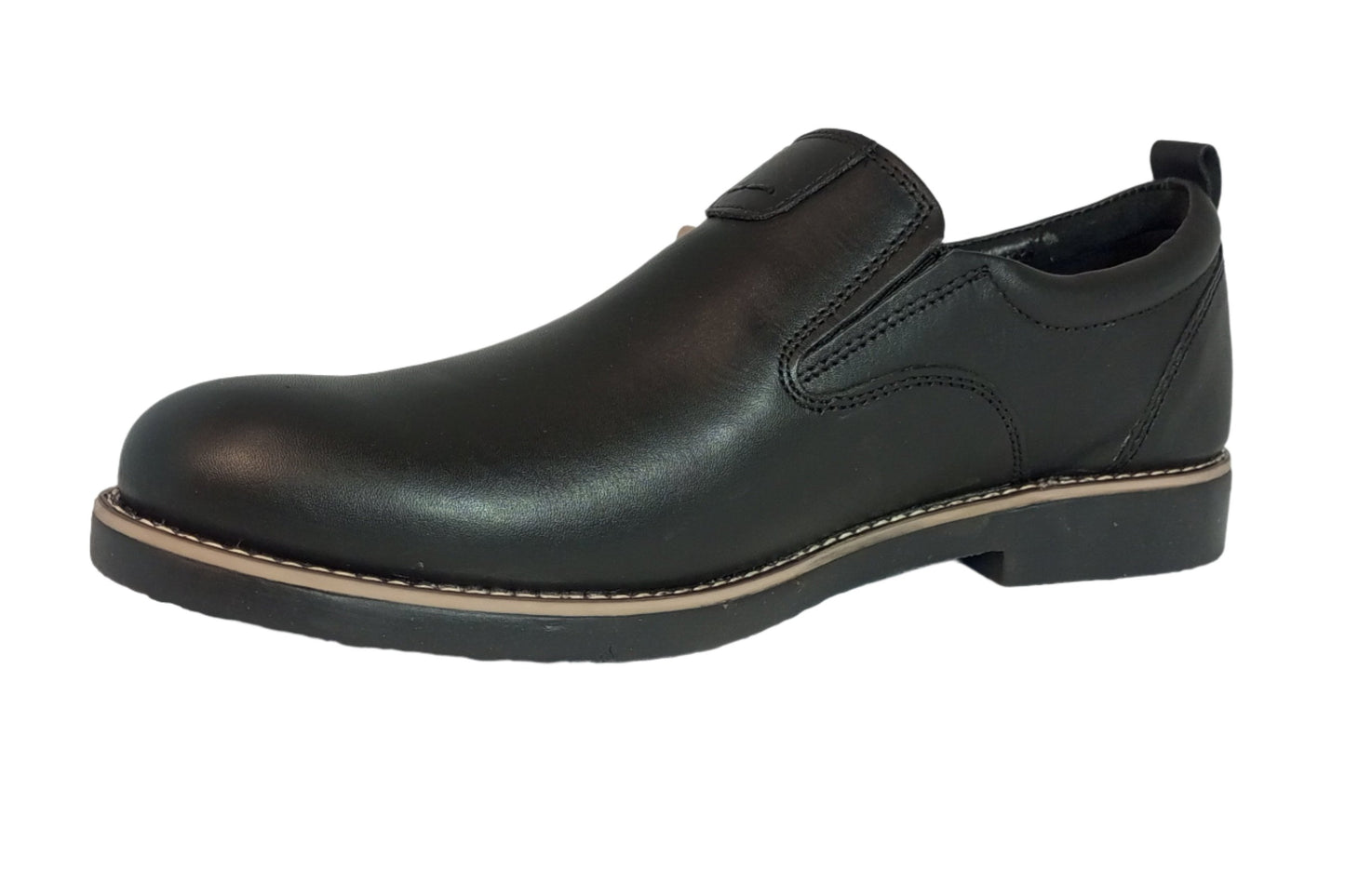 Formal leather Upper Moc Shoe New York Black