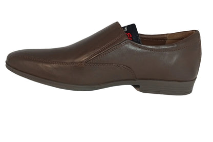 Formal leather Upper Moc Liberia-Brown