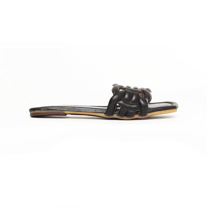 Soft Strap Slipper Black