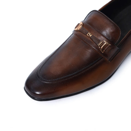 Hand Made leather Brown  shoes 5116