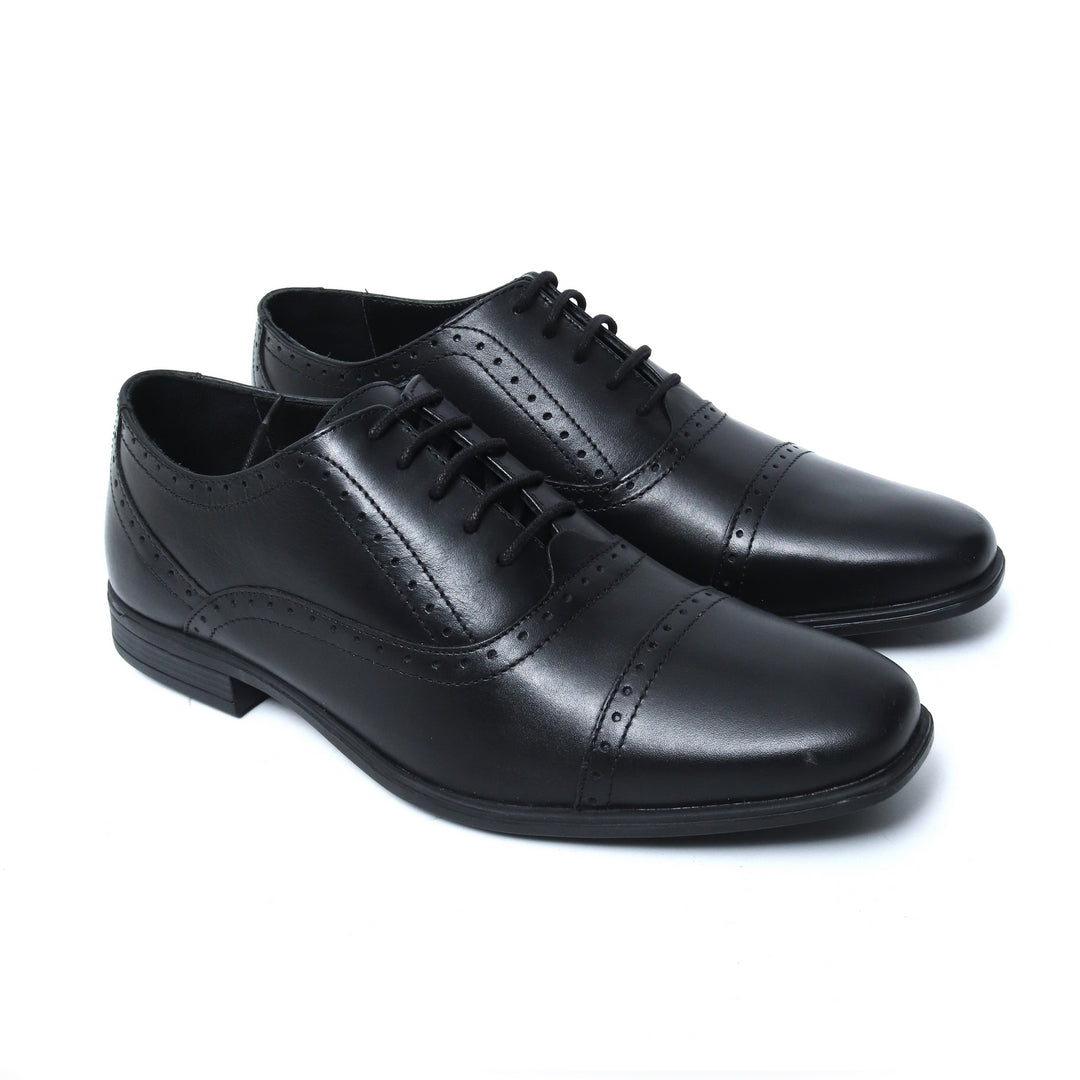 8337 Rubber sole Black Formal Leather shoes