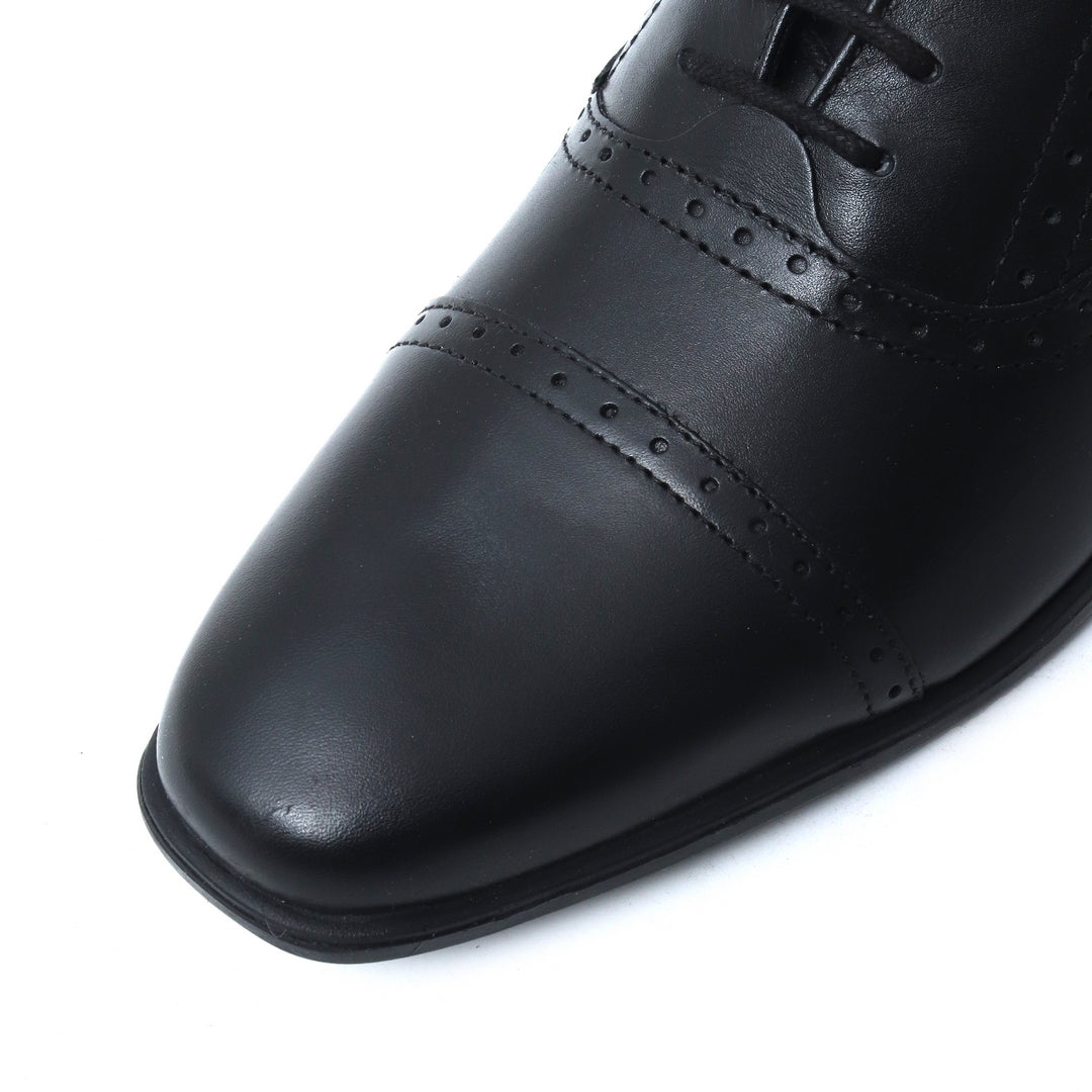 8337 Rubber sole Black Formal Leather shoes