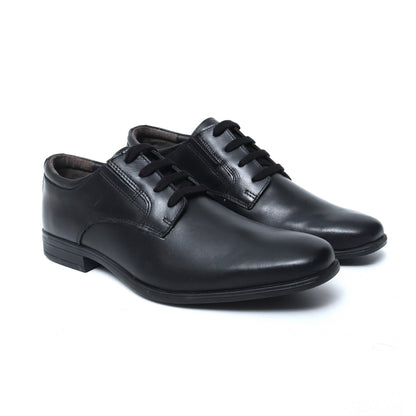 4487 Rubber  sole Black Formal Leather shoes