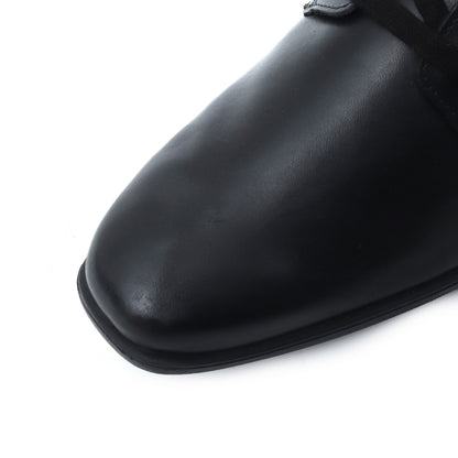 4487 Rubber  sole Black Formal Leather shoes