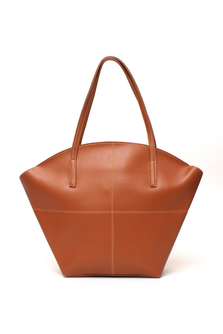 Basket Shoulder Bag Brown