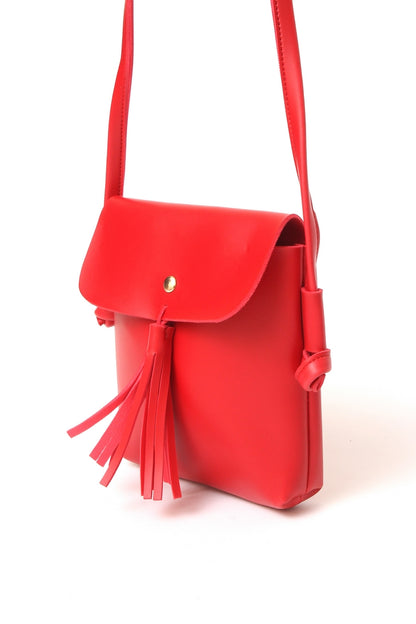 Cross Body Tasal Bag small Red