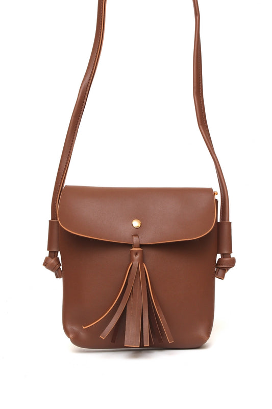 Cross Body Tasal Bag small Brown