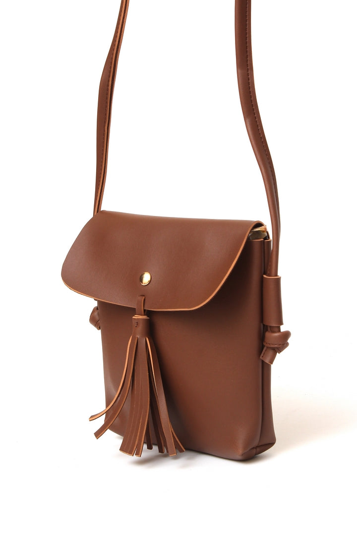 Cross Body Tasal Bag small Brown