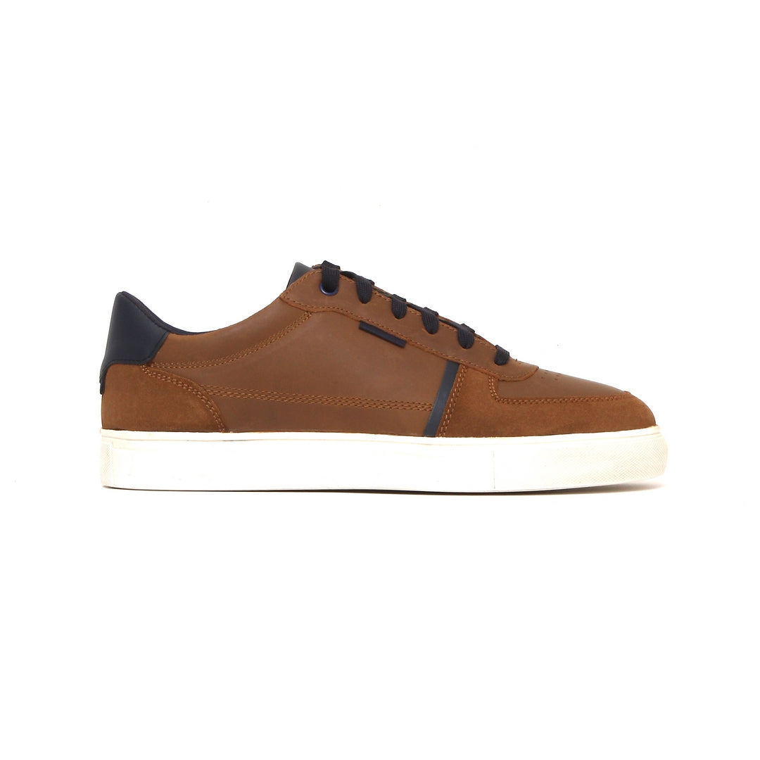 Sneakers leather upper Brown/Blue 7289