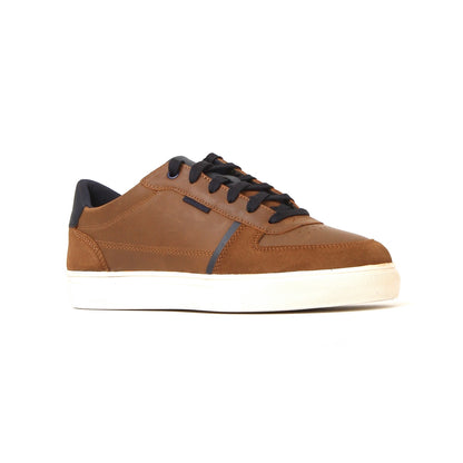 Sneakers leather upper Brown/Blue 7289