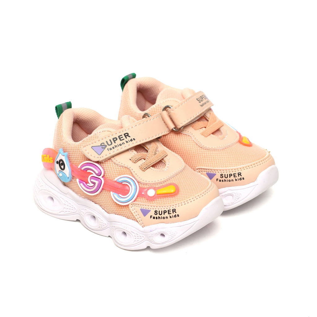 LEDs Lights Jogger for Kids QB-LC1 Pink
